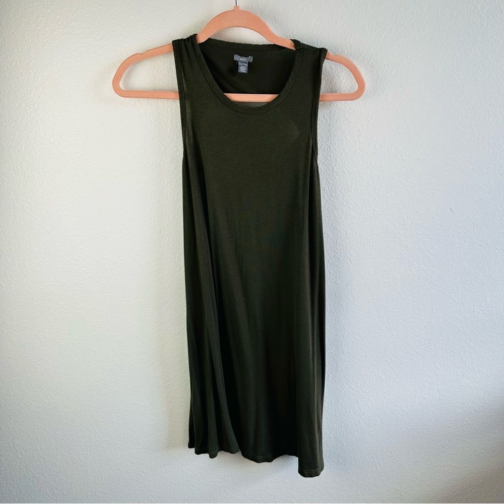 Aerie Olive Sleeveless Tee Shirt Dress Size‎ XS